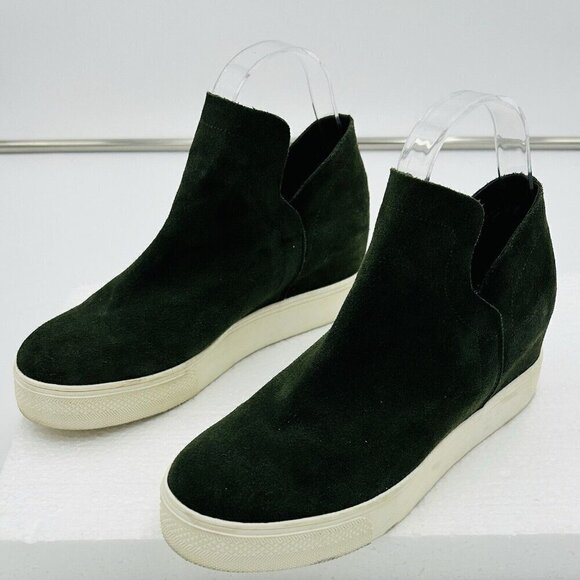 Steve Madden Bootie Sneakers Women's Wrangle Dark Green Suede Leather Size 7M - Picture 5 of 8